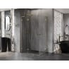 Mexen Lunar L Duo Duschkabine Schwenkbar Links 100 x 70 cm, transparent, gold - 834L-100L-070P-50-00
