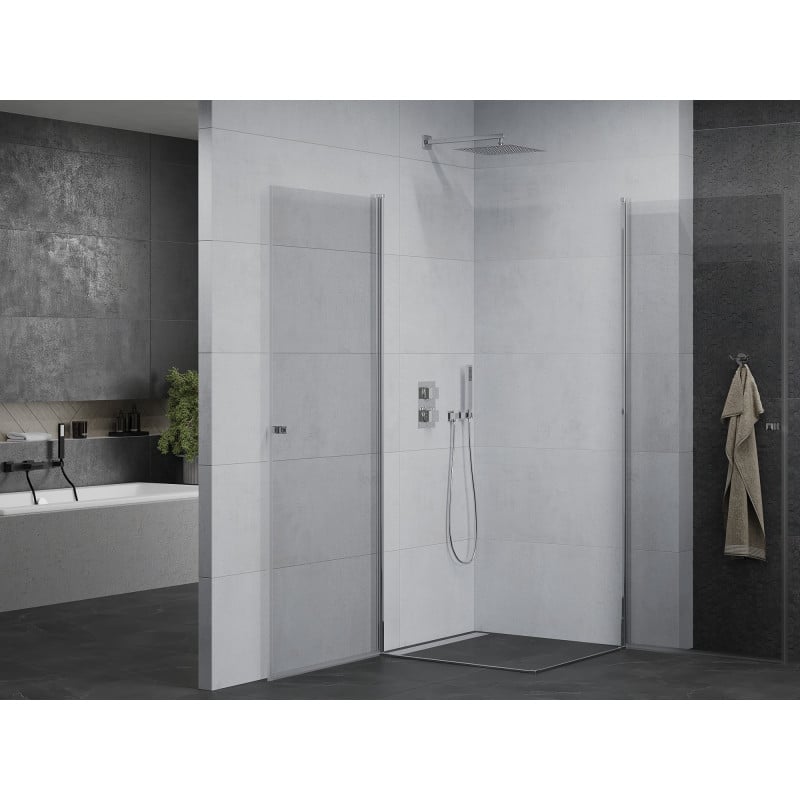 Mexen Pretoria Duo Duschkabine schwenkbar 70 x 70 cm, transparent, chrom - 852-070-070-02-00