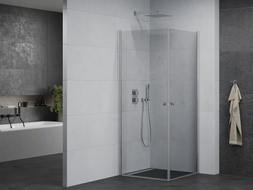 Mexen Pretoria Duo Duschkabine schwenkbar 70 x 70 cm, transparent, chrom - 852-070-070-02-00