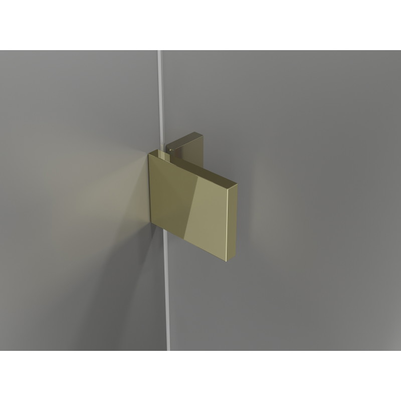 Mexen Lunar L Duo Duschkabine Schwingtür Links 110 x 70 cm, transparent, gold - 834L-110L-070P-50-00