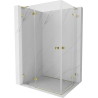 Mexen Lunar L Duo Duschkabine schwenkbar links 110 x 85 cm, transparent, gold - 834L-110L-085P-50-00