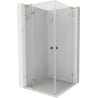 Mexen Lunar L Duo Duschkabine 110 x 110 cm, transparent, gold - 834L-110L-110P-50-00
