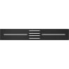 Mexen Toro Wannenverkleidung 130-160 cm, schwarz - 43920070