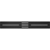 Mexen Toro Duschwannenschürze 170-200 cm, schwarz - 43930070