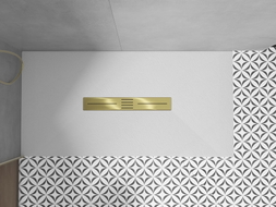 Mexen Toro Duschwannenverkleidung 130-160 cm, gold - 43920050