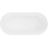 Mexen Luna Slim freistehende Wanne 170 x 75 cm, weiß, Überlauf weiß - 52041707500-20