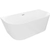 Mexen Oval Slim freistehende Anbauwanne 170 x 80 cm, weiß, Überlauf chrom - 52661708000-01