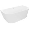 Mexen Oval Slim freistehende an der Wand montierte Badewanne 170 x 80 cm, weiß, weißer Überlauf - 52661708000-20