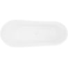 Mexen Dora freistehende Badewanne 150 x 75 cm, weiß, weißer Überlauf - 52071507500-20