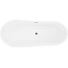 Mexen Dora freistehende Badewanne 160 x 75 cm, weiß, Überlauf Chrom - 52071607500-01