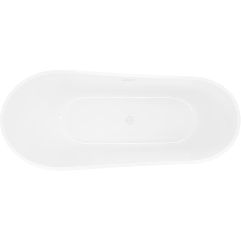 Mexen Dora freistehende Badewanne 170 x 75 cm, weiß, weißer Überlauf - 52071707500-20