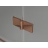 Mexen Lunar L Duo Duschkabine, schwenkbar, links, 100 x 95 cm, transparent, Roségold - 834L-100L-095P-60-00