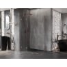 Mexen Lunar Duo Duschkabine schwenkbar links 120 x 100 cm, transparent, gebürstetes Kupfer - 834-120L-100P-65-00