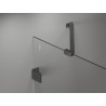Mexen Lunar Duo Duschkabine schwenkbar 75 x 75 cm, transparent, gun gray gebürstet - 834-075L-075P-66-00