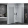 Mexen Pretoria Duo Duschkabine, schwenkbar 70 x 70 cm, transparent, schwarz - 852-070-070-70-00-02