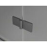 Mexen Lunar Duo Duschkabine Pendeltür 90 x 90 cm, transparent, gebürstet Gun Gray - 834-090L-090P-66-00