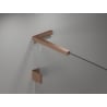 Mexen Lunar L Duo Duschkabine schwenkbar links 100 x 70 cm, transparent, gebürstetes Kupfer - 834L-100L-070P-65-00