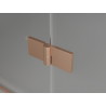 Mexen Lunar L Duo Duschkabine Schwingtür links 105 x 70 cm, transparent, gebürstetes Kupfer - 834L-105L-070P-65-00