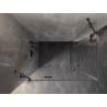 Mexen Lunar Duo, linke Pendeltür-Duschkabine 120 x 105 cm, transparent, gebürstetes Gewehrgrau - 834-120L-105P-66-00