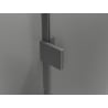 Mexen Lunar Duo Duschkabine schwenkbar 120 x 120 cm, transparent, gebürstetes Gun Gray - 834-120L-120P-66-00
