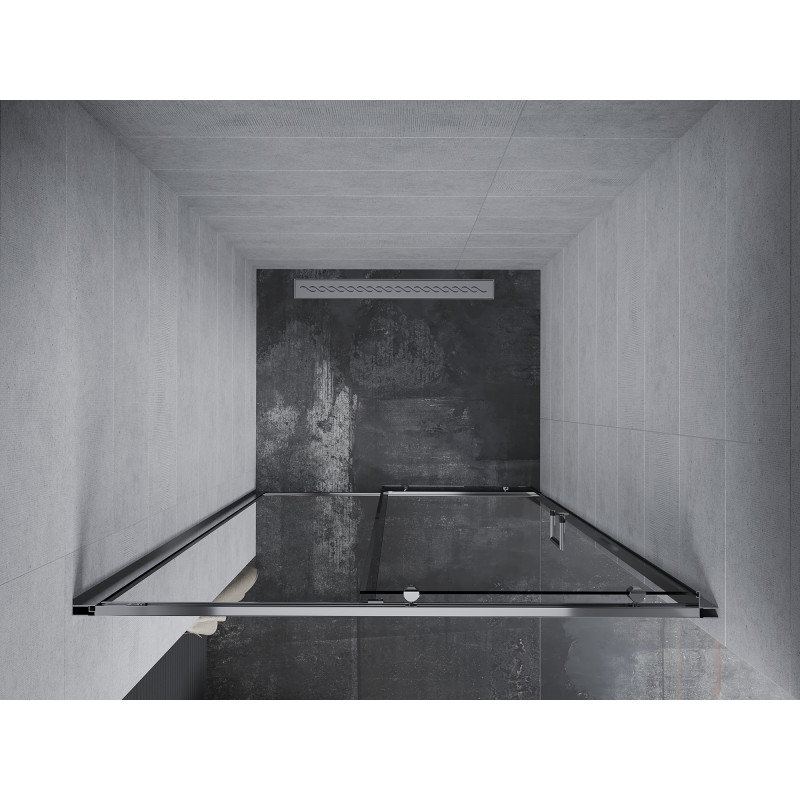 Mexen Apia Schiebetür-Duschwände 130 cm, transparent, Chrom - 845-130-000-01-00