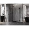 Mexen Lunar Duo Duschkabine schwenkbar links 105 x 85 cm, transparent, schwarz - 834-105L-085P-70-00