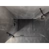 Mexen Lunar Duo Duschkabine schwenkbar links 105 x 85 cm, transparent, schwarz - 834-105L-085P-70-00