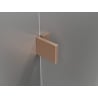 Mexen Lunar L Duo Duschkabine Schwingtür links 120 x 110 cm, transparent, gebürstetes Kupfer - 834L-120L-110P-65-00