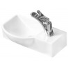 Mexen Hugo linksseitiges Aufsatzwaschbecken 40 x 22 cm, weiß - 21254000L