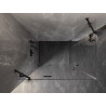 Mexen Lunar Duo Duschkabine schwenkbar links 110 x 100 cm, transparent, schwarz - 834-110L-100P-70-00