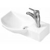 Mexen Hugo linkes Aufsatzwaschbecken 45 x 24 cm, weiß - 21254500L