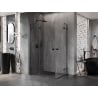 Mexen Lunar Duo Duschkabine schwenkbar links 120 x 90 cm, transparent, schwarz - 834-120L-090P-70-00