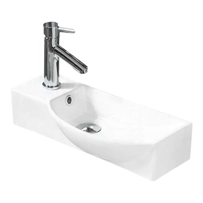 Mexen Hugo rechte Einbauwaschbecken 50 x 23 cm, weiß - 21255000R