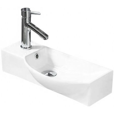 Mexen Hugo rechte Einbauwaschbecken 50 x 23 cm, weiß - 21255000R
