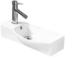Mexen Hugo rechte Einbauwaschbecken 50 x 23 cm, weiß - 21255000R
