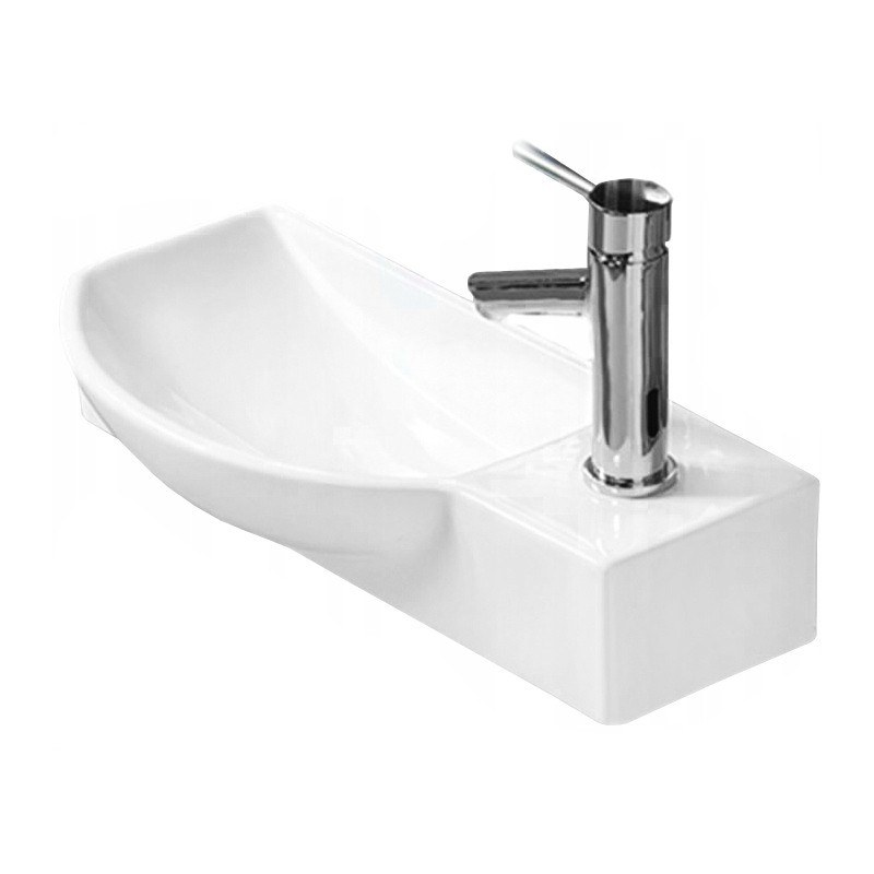 Mexen Hugo Linke Aufsatzwaschbecken 50 x 23 cm, weiß - 21255000L