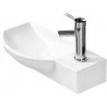 Mexen Hugo Linke Aufsatzwaschbecken 50 x 23 cm, weiß - 21255000L