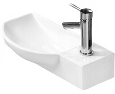 Mexen Hugo Linke Aufsatzwaschbecken 50 x 23 cm, weiß - 21255000L