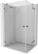 Mexen Lunar Duo Duschkabine schwingbar links 85 x 70 cm, transparent, Gun Metal - 834-085L-070P-95-00