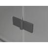 Mexen Lunar Duo Duschkabine schwenkbar links 85 x 75 cm, transparent, Gunmetal - 834-085L-075P-95-00