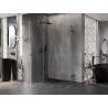 Mexen Lunar Duo Duschkabine, schwenkbar, links, 105 x 85 cm, transparent, Gun Metal - 834-105L-085P-95-00