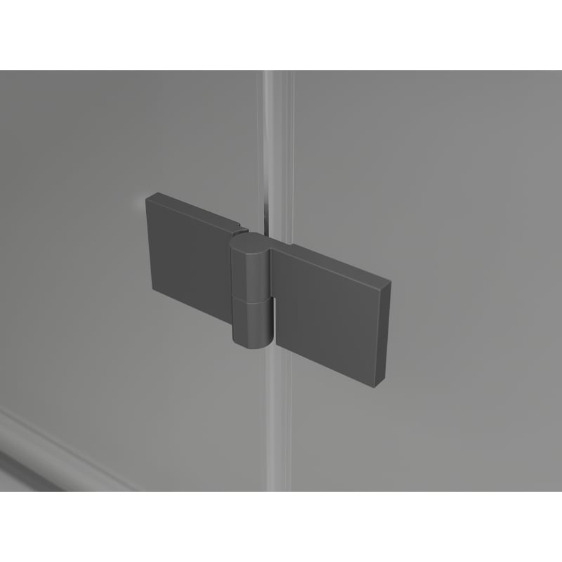 Mexen Lunar Duo Duschkabine schwenkbar 105 x 105 cm, transparent, Gun Metal - 834-105L-105P-95-00