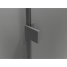Mexen Lunar Duo Duschkabine, nach links öffnend, 115 x 90 cm, transparent, Gun Metal - 834-115L-090P-95-00
