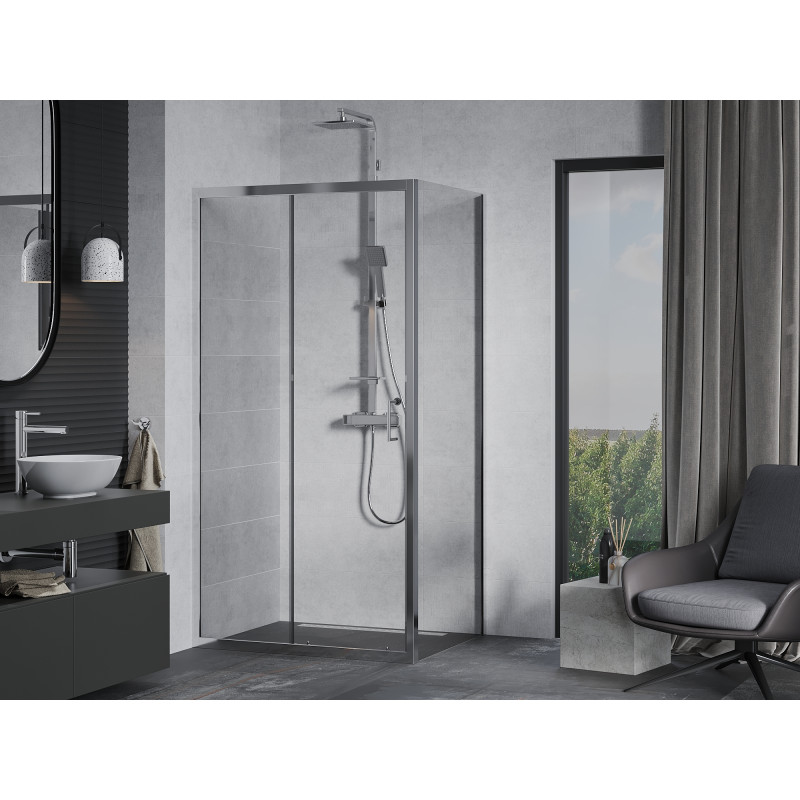 Mexen Apia Schiebeduschkabine 120 x 80 cm, transparent, Chrom - 840-120-080-01-00