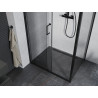 Mexen Apia Duschkabine zum Verschieben 120 x 70 cm, transparent, schwarz - 840-120-070-70-00