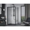 Mexen Apia Schiebetür-Duschkabine 120 x 80 cm, transparent, schwarz - 840-120-080-70-00