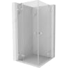 Mexen Lunar Duo Pendeltür-Duschkabine 115 x 115 cm, transparent, gebürsteter Nickel - 834-115L-115P-97-00