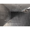 Mexen Lunar Duo Pendeltür-Duschkabine 115 x 115 cm, transparent, gebürsteter Nickel - 834-115L-115P-97-00