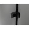 Mexen Lunar L Duo Duschkabine schwenkbar 80 x 80 cm, transparent, schwarz - 834L-080L-080P-70-00