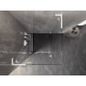 Mexen Lunar L Duschkabine schwenkbar links 90 x 90 cm, transparent, weiß - 834L-090-090-20-00-L